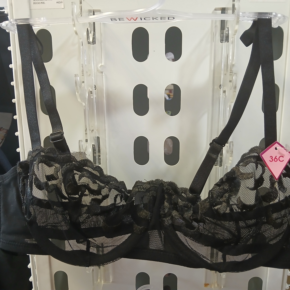 Olive Green Lace Bra
